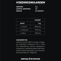 Empose Nutrition BCAA Poeder - Aminozuren - 360 gr - Blauwe Bes-2