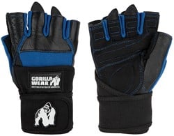 Gorilla Wear Dallas Wrist Wrap Fitness Handschoenen - Zwart/Blauw