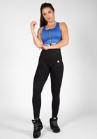 Gorilla Wear Mesa Zip Front Crop Top - Sportbeha - Blauw-3