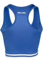 Gorilla Wear Mesa Zip Front Crop Top - Blauw