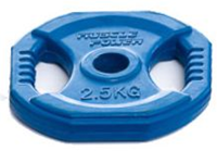 Muscle Power Aerobics Halterschijf - 30 mm - 2.5 kg - Blauw - Per stuk