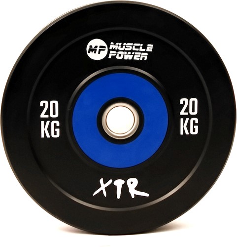 Muscle Power Bumper Plate Pro - Olympische Halterschijf 50 mm - 20 kg