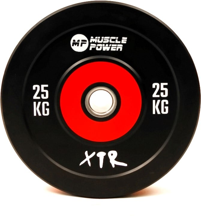 Muscle Power Bumper Plate Pro - Olympische Halterschijf 50 mm - 25 kg