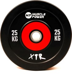 Muscle Power Bumper Plate Pro - Olympische Halterschijf 50 mm - 25 kg
