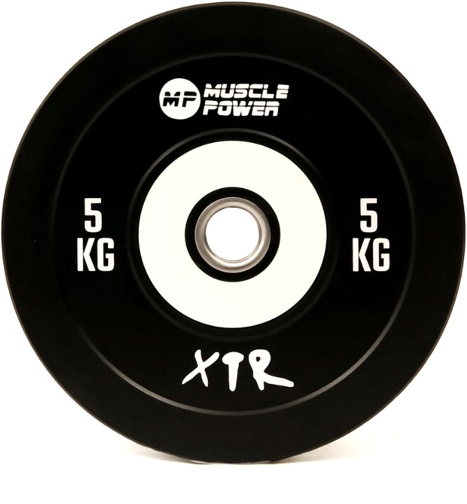 Muscle Power Bumper Plate Pro - Olympische Halterschijf 50 mm - 5 kg