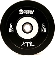 Muscle Power Bumper Plate Pro - Olympische Halterschijf 50 mm - 5 kg