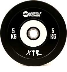 Muscle Power Bumper Plate Pro - Olympische Halterschijf 50 mm - 5 kg