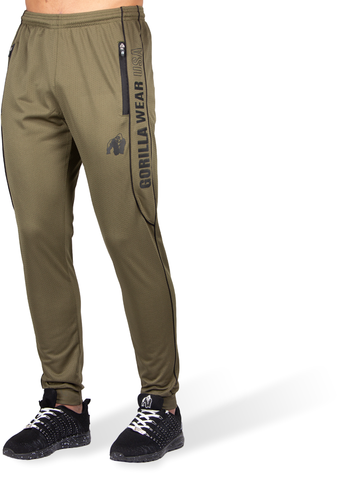 Gorilla Wear Branson Trainingsbroek Zwartlegergroen 2Xl gorilla wear kopen in de aanbieding