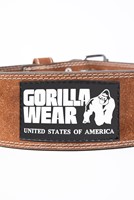 Gorilla Wear Halterriem - 4 Inch Leren Lifting Belt - Bruin-3