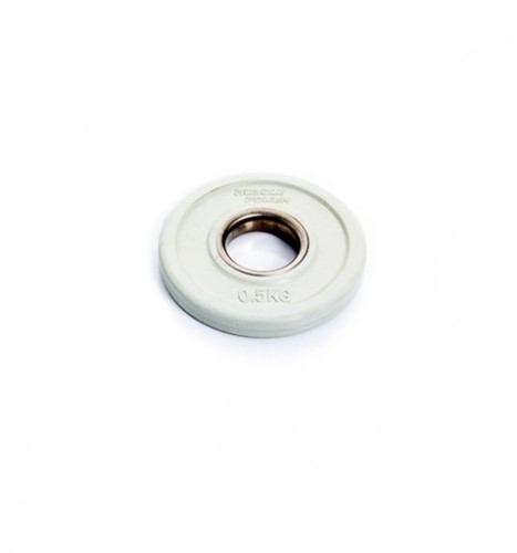 Muscle Power Fractional Olympic Bumper Plate - Halterschijf - 50 mm - 0,5 kg-2