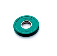 Muscle Power Fractional Olympic Bumper Plate - Halterschijf - 50 mm - 1 kg-2