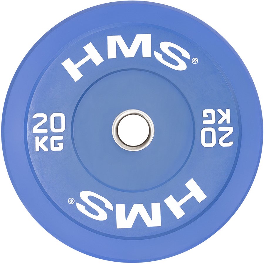 HMS Bumper Plate - Olympische Halterschijf - 20 kg - Blauw