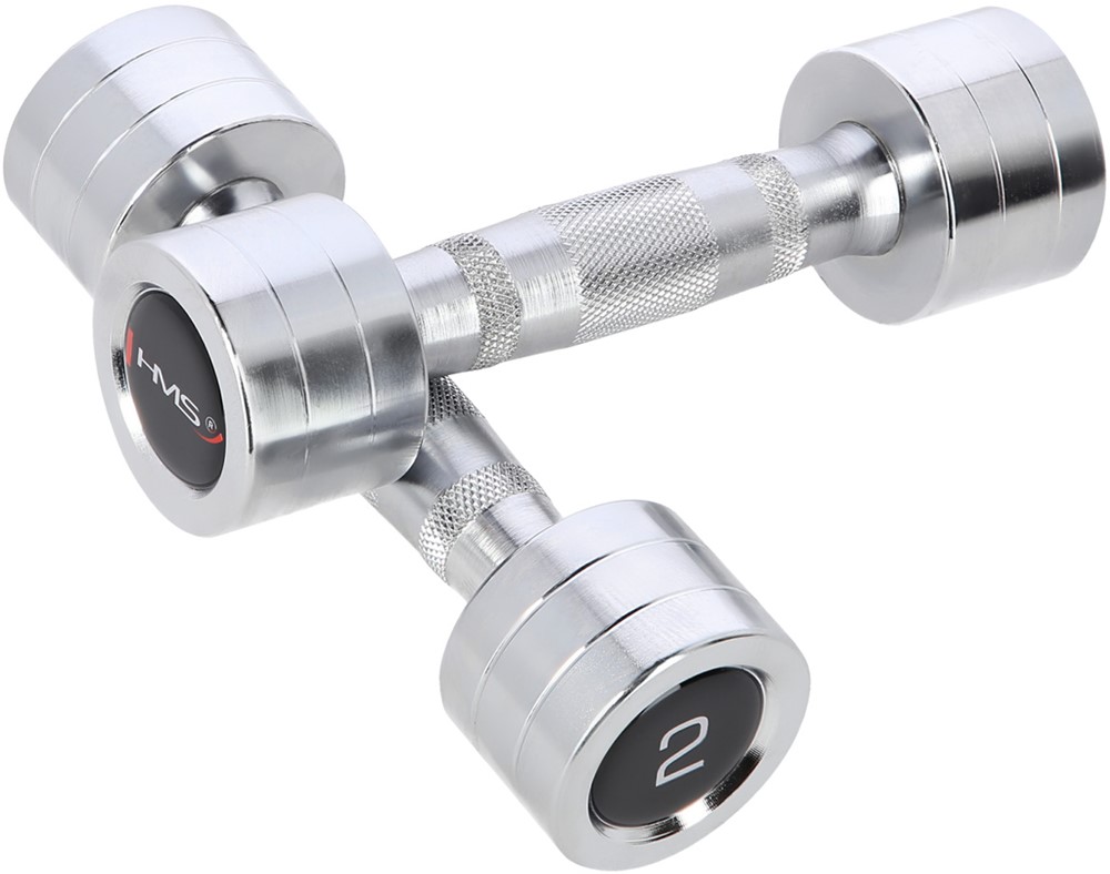 HMS Chroom Dumbbell Set - 2 x 2 kg