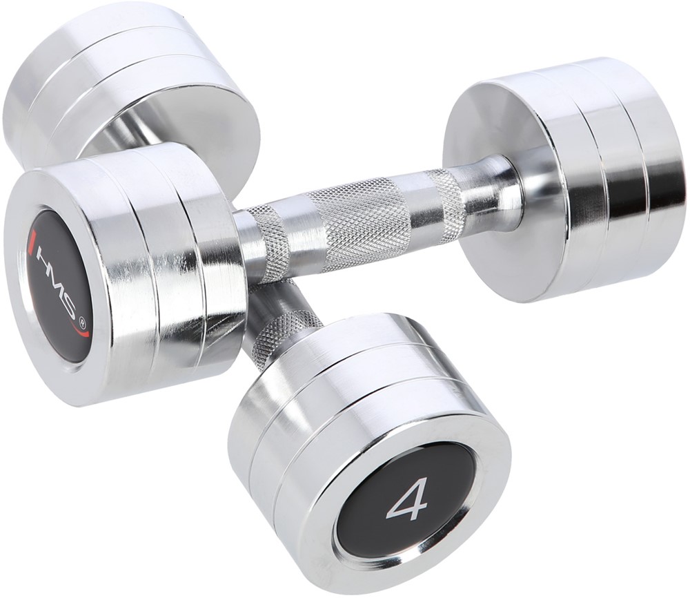 HMS Chroom Dumbbell Set - 2 x 4 kg