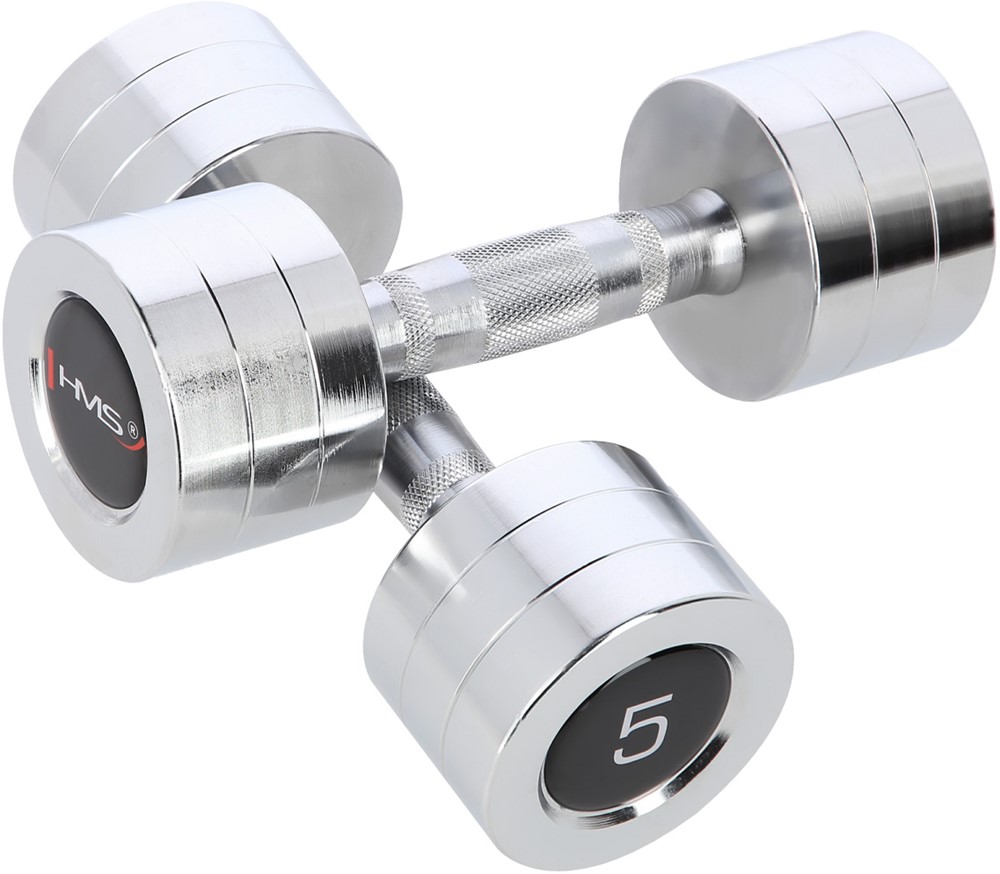 HMS Chroom Dumbbell Set - 2 x 5 kg