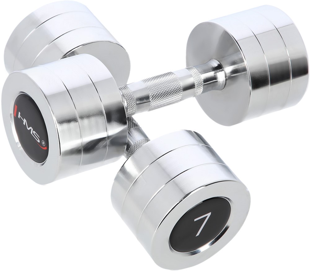 HMS Chroom Dumbbell Set - 2 x 7 kg