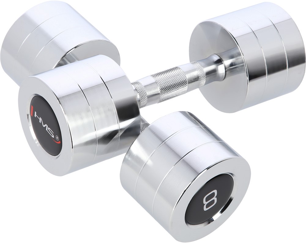 HMS Chroom Dumbbell Set - 2 x 8 kg
