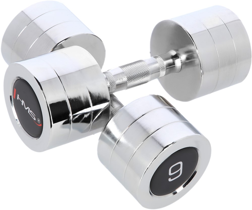 HMS Chroom Dumbbell Set - 2 x 9 kg