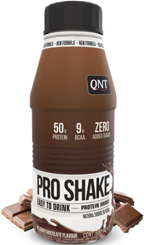 QNT Pro Shake - Eiwit Shake - 12 x 500 ml - Belgian Chocolate