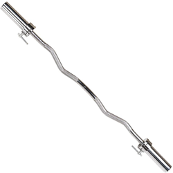 Body-Solid Olympic Curl Bar - Chroom