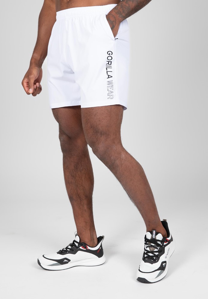 Gorilla Wear Clarkson Shorts - Korte Broek - Wit - 4XL