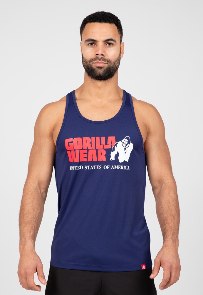 Gorilla Wear Classic Training Tank Top - Marine blauw - 4XL