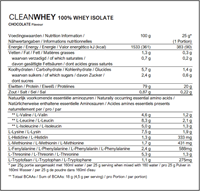 Powerbar Clean 100% Whey Isolate - 570 gr - Chocolate-2
