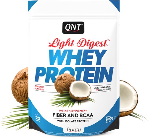 QNT Light Digest Whey Protein - Eiwit Poeder - 500 gram - Coconut