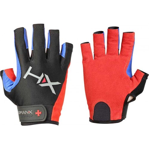 Harbinger Men's X3 Competition Open Finger Crossfit Fitness Handschoenen Red-Blue-Black L