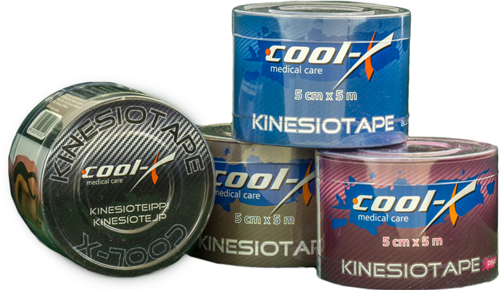 Cool-X Kinesiotape - Rekbaar Katoen - 500 x 5 cm - Lichtblauw
