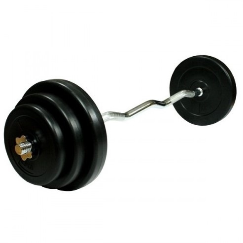 VirtuFit Curlstang Gietijzer 40 kg