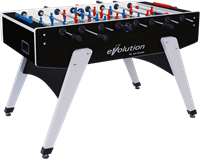 Garlando G-2000 Evolution Tafelvoetbal - Doorlopende Stangen - Zwart