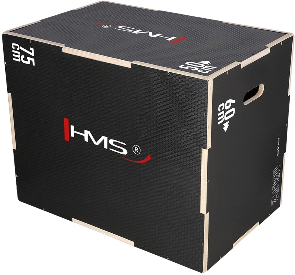 HMS Plyobox Hout - 75 x 60 x 50 cm - Zwart