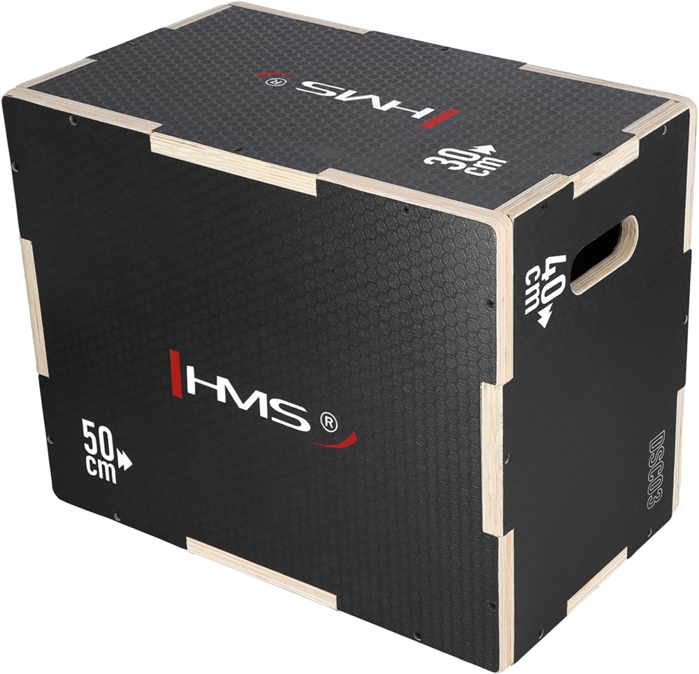 HMS Plyobox Hout - 50 x 40 x 30 cm - Zwart