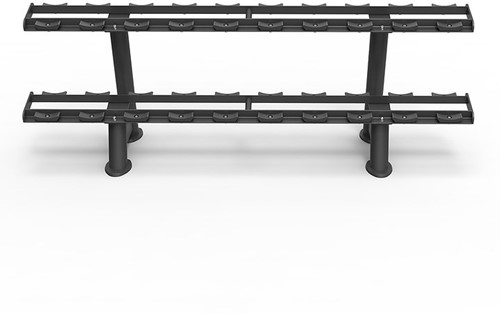 Spirit Fitness Two Tier Dumbbell Rack - 2-laags Dumbbell Opbergrek-2