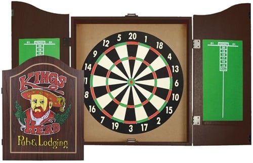 Equinox Dartbord Kabinet Set Pegasus- Inclusief 6 Dartpijlen