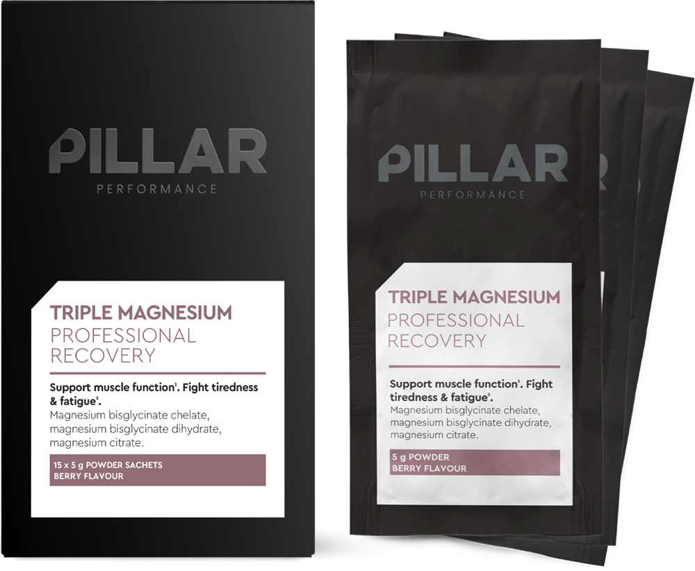 PILLAR Performance Triple Magnesium Travel Pack - 15 x 5 gr - Berry