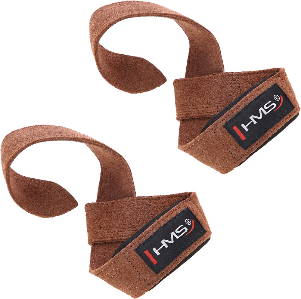 HMS Leren Lifting Straps - Bruin