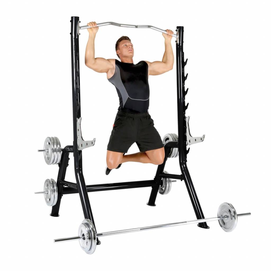 Inspire Squat Rack met optrekstang zwart