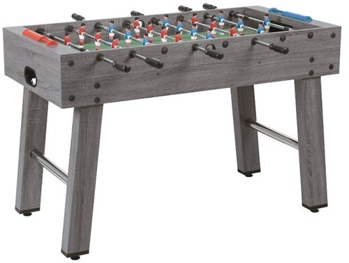 Garlando F-2 Tafelvoetbal Grijs Eiken - Doorlopende Stangen