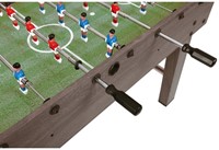 Garlando F-2 Tafelvoetbal Grijs Eiken - Doorlopende Stangen-2