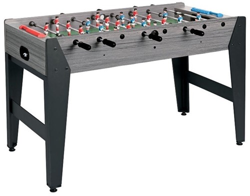 Garlando F-Zero Tafelvoetbal - Grijs Eiken - Doorlopende Stangen