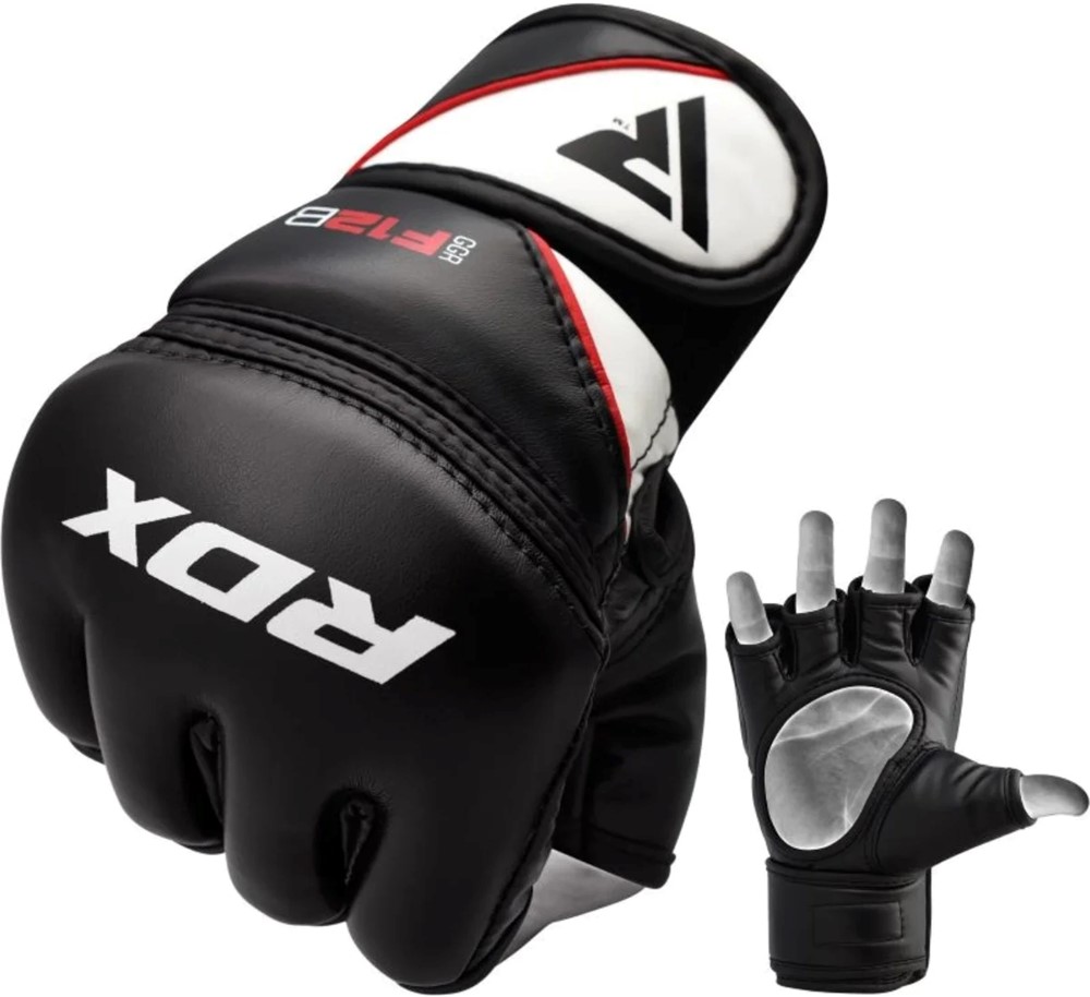 RDX Sports GGRF-12 Grappling Gloves - MMA Handschoenen - Zwart - XL