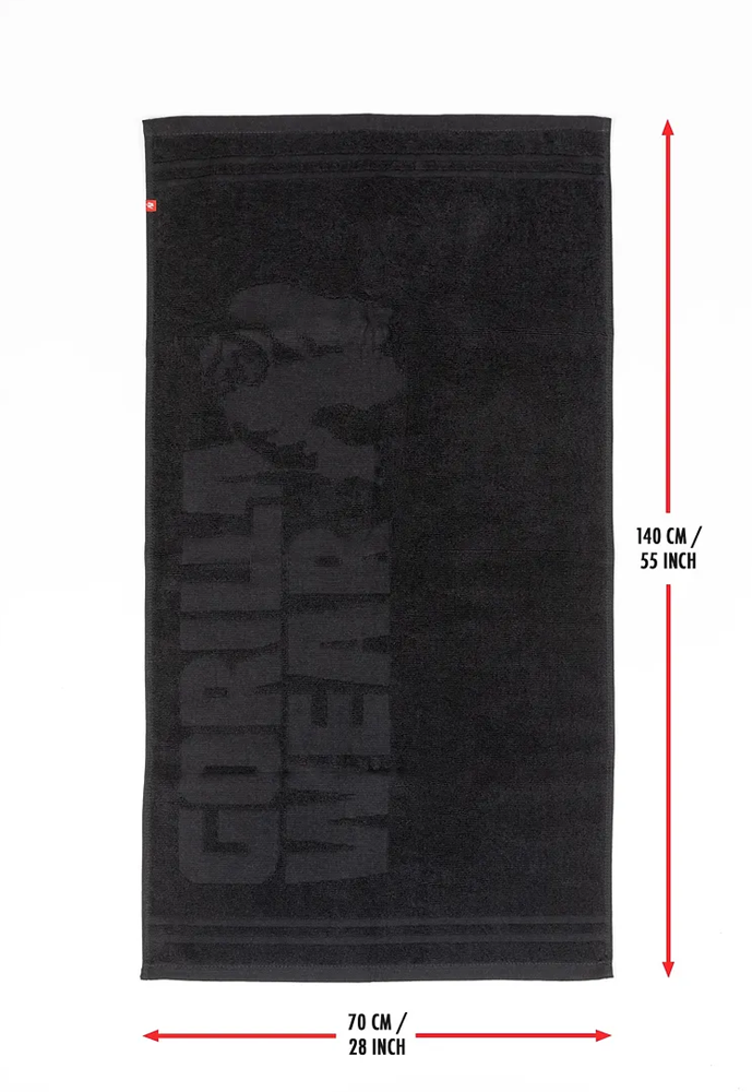 Gorilla Wear Handdoek - Zwart - Large
