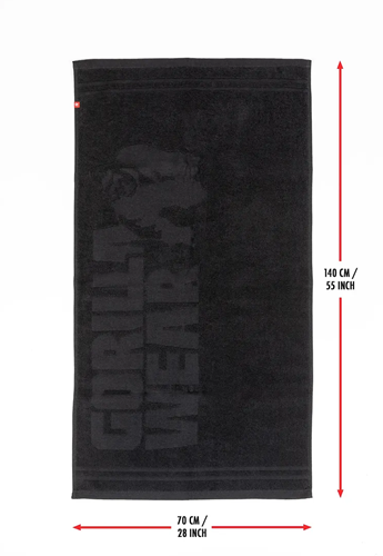 Gorilla Wear Handdoek - Zwart - Large