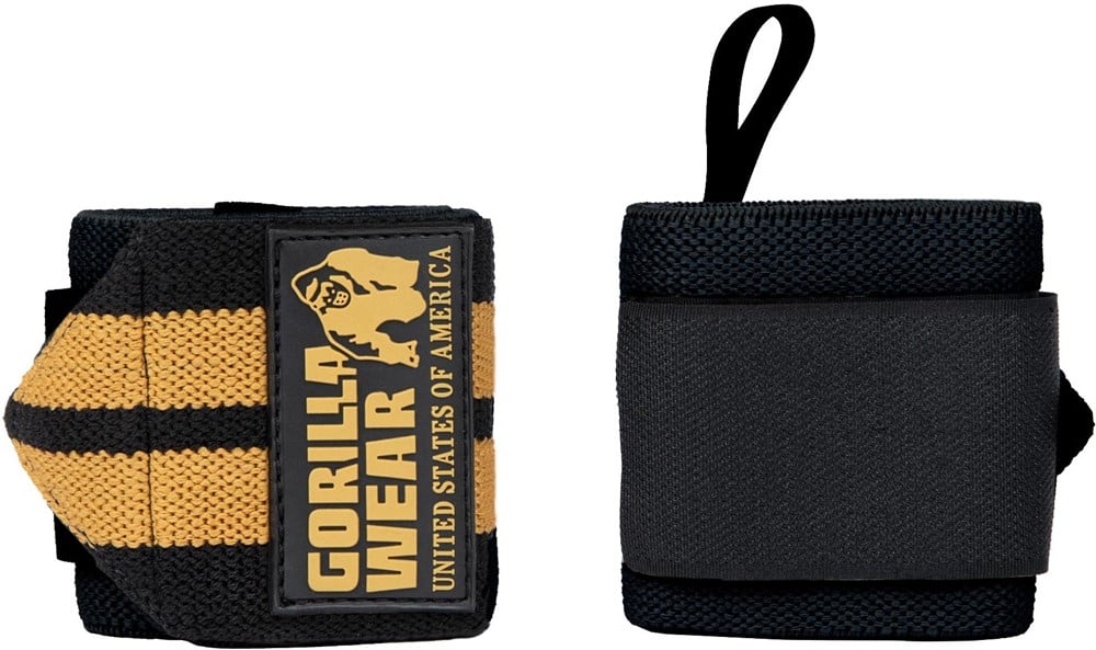 Gorilla Wear Wrist Wraps Pro - Zwart/Goud