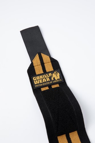 Gorilla Wear Wrist Wraps Pro - Zwart/Goud-3