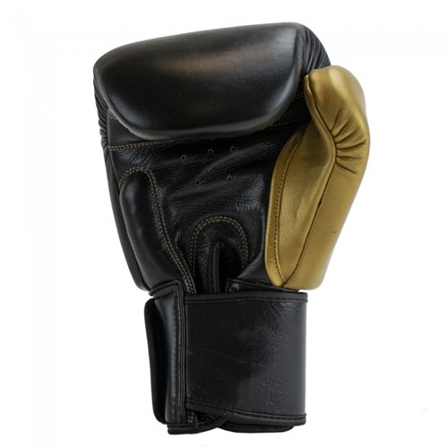 Super Pro Combat Gear Enforcer Lederen (Thai)Bokshandschoenen - Zwart/Goud-3