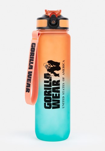 Gorilla Wear Gradient Waterfles - 1000 ml - Groen/Oranje