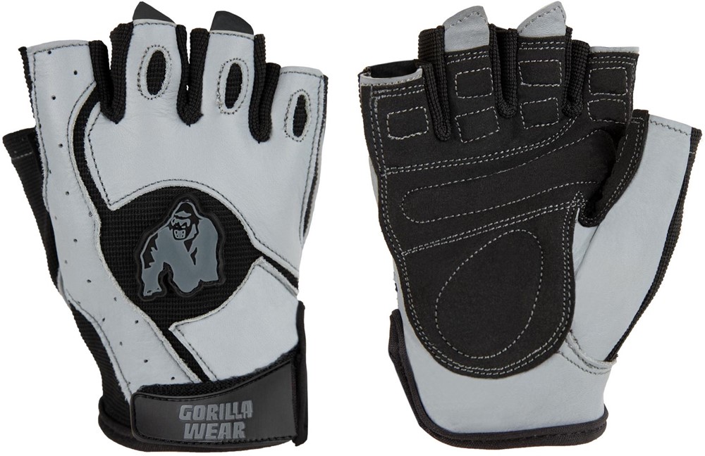 Gorilla Wear Mitchell Training Gloves - Fitness Handschoenen - Zwart/Grijs - 3XL